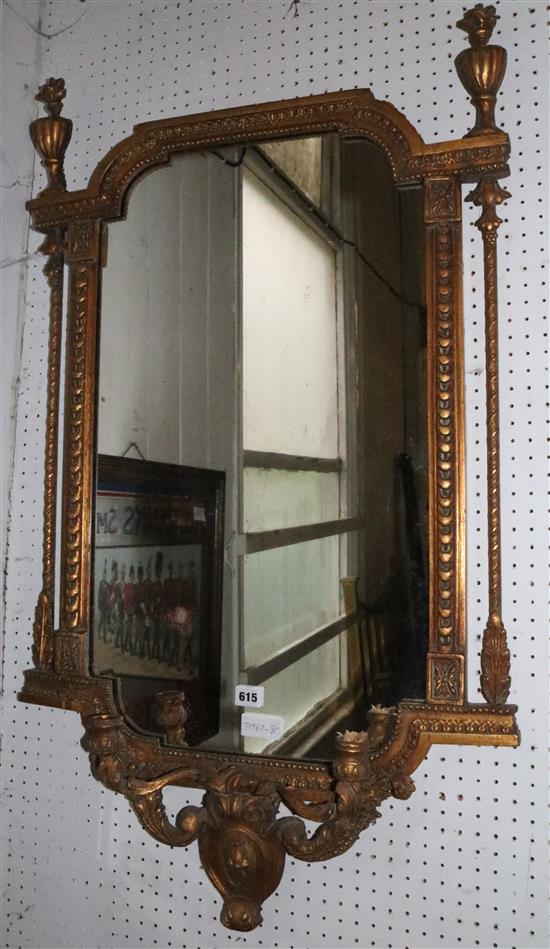 Gilt frame wall mirror